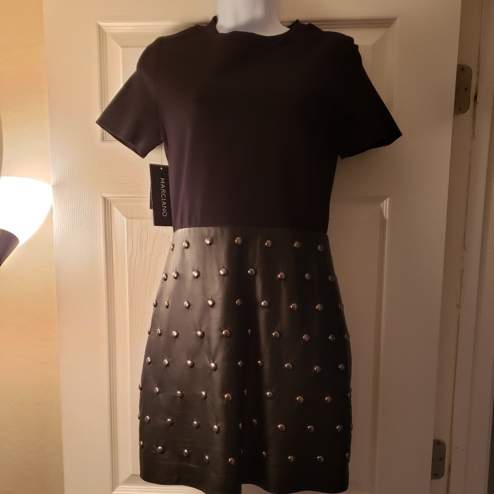 $198 Guess Marciano  Genuine Leather Dress